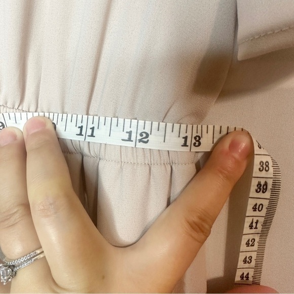 Show Me Your MuMu Emily Empire Maxi Dress Show Me The Ring Crisp Beige Size S - Picture 10 of 13